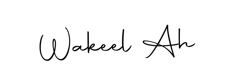 How to make Wakeel Ah name signature. Use Autography-DOLnW style for creating short signs online. This is the latest handwritten sign. Wakeel Ah signature style 10 images and pictures png