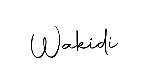You can use this online signature creator to create a handwritten signature for the name Wakidi. This is the best online autograph maker. Wakidi signature style 10 images and pictures png