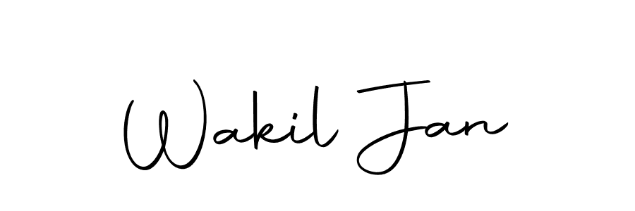 You can use this online signature creator to create a handwritten signature for the name Wakil Jan. This is the best online autograph maker. Wakil Jan signature style 10 images and pictures png