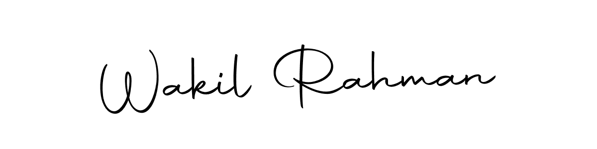 Create a beautiful signature design for name Wakil Rahman. With this signature (Autography-DOLnW) fonts, you can make a handwritten signature for free. Wakil Rahman signature style 10 images and pictures png