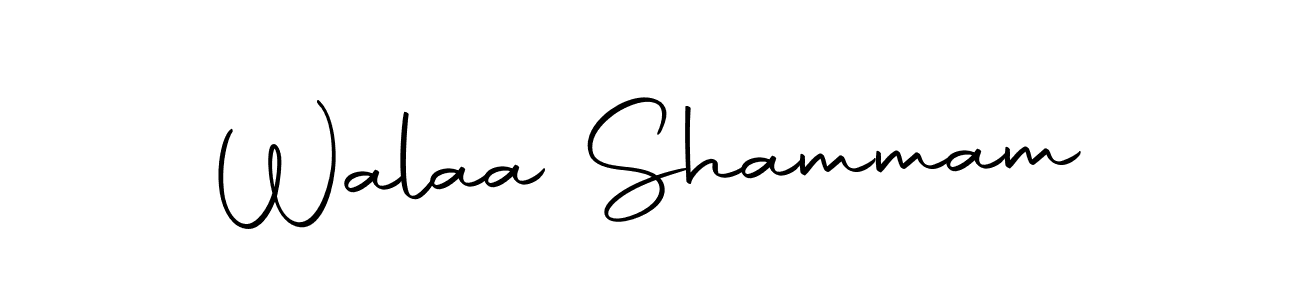 Make a beautiful signature design for name Walaa Shammam. With this signature (Autography-DOLnW) style, you can create a handwritten signature for free. Walaa Shammam signature style 10 images and pictures png