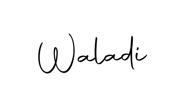 Waladi stylish signature style. Best Handwritten Sign (Autography-DOLnW) for my name. Handwritten Signature Collection Ideas for my name Waladi. Waladi signature style 10 images and pictures png