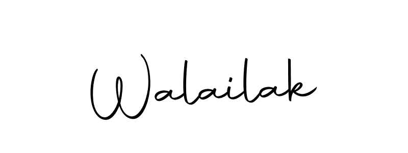 Use a signature maker to create a handwritten signature online. With this signature software, you can design (Autography-DOLnW) your own signature for name Walailak. Walailak signature style 10 images and pictures png