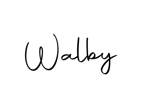 How to make Walby signature? Autography-DOLnW is a professional autograph style. Create handwritten signature for Walby name. Walby signature style 10 images and pictures png