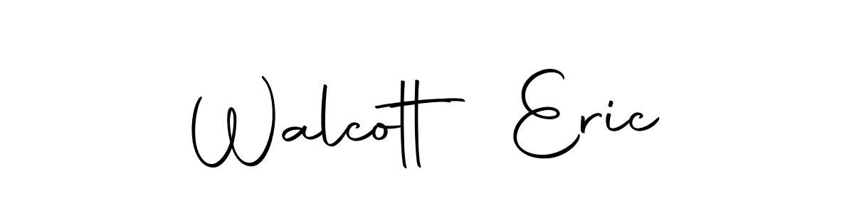 Make a beautiful signature design for name Walcott Eric. With this signature (Autography-DOLnW) style, you can create a handwritten signature for free. Walcott Eric signature style 10 images and pictures png