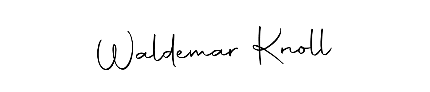 Make a beautiful signature design for name Waldemar Knoll. With this signature (Autography-DOLnW) style, you can create a handwritten signature for free. Waldemar Knoll signature style 10 images and pictures png