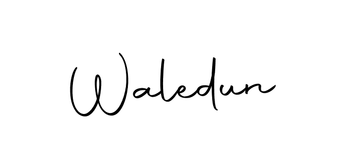 Here are the top 10 professional signature styles for the name Waledun. These are the best autograph styles you can use for your name. Waledun signature style 10 images and pictures png