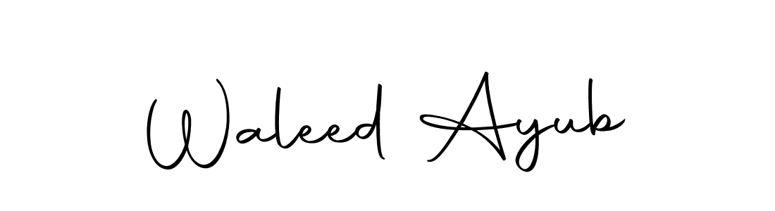 Make a beautiful signature design for name Waleed Ayub. Use this online signature maker to create a handwritten signature for free. Waleed Ayub signature style 10 images and pictures png