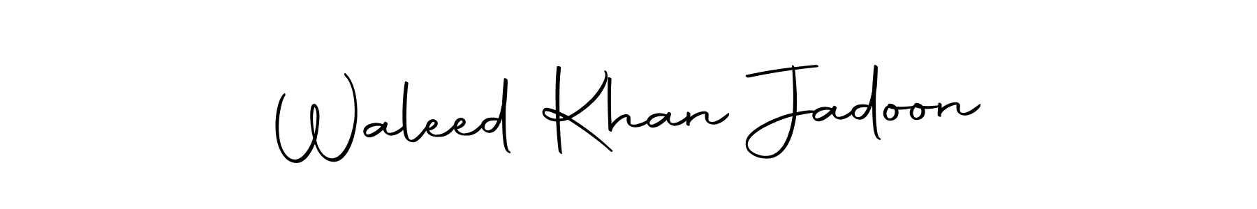 Also we have Waleed Khan Jadoon name is the best signature style. Create professional handwritten signature collection using Autography-DOLnW autograph style. Waleed Khan Jadoon signature style 10 images and pictures png