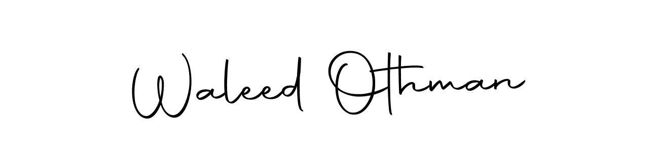 You should practise on your own different ways (Autography-DOLnW) to write your name (Waleed Othman) in signature. don't let someone else do it for you. Waleed Othman signature style 10 images and pictures png