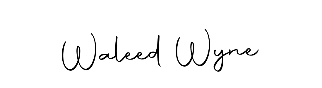 Waleed Wyne stylish signature style. Best Handwritten Sign (Autography-DOLnW) for my name. Handwritten Signature Collection Ideas for my name Waleed Wyne. Waleed Wyne signature style 10 images and pictures png