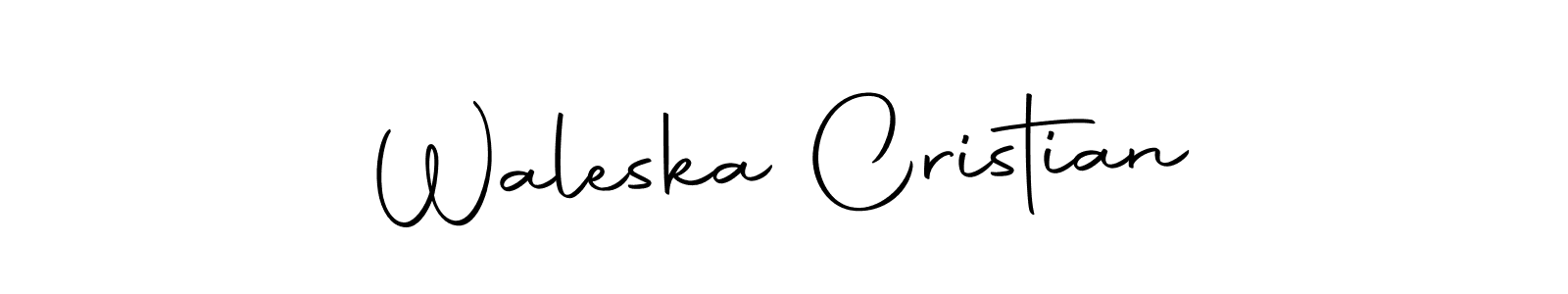 Create a beautiful signature design for name Waleska Cristian. With this signature (Autography-DOLnW) fonts, you can make a handwritten signature for free. Waleska Cristian signature style 10 images and pictures png