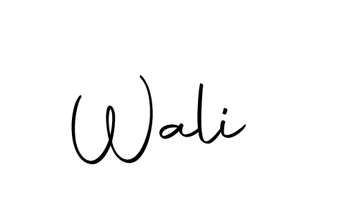 How to make Wali  signature? Autography-DOLnW is a professional autograph style. Create handwritten signature for Wali  name. Wali  signature style 10 images and pictures png