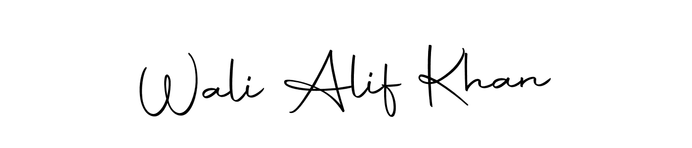 Design your own signature with our free online signature maker. With this signature software, you can create a handwritten (Autography-DOLnW) signature for name Wali Alif Khan. Wali Alif Khan signature style 10 images and pictures png