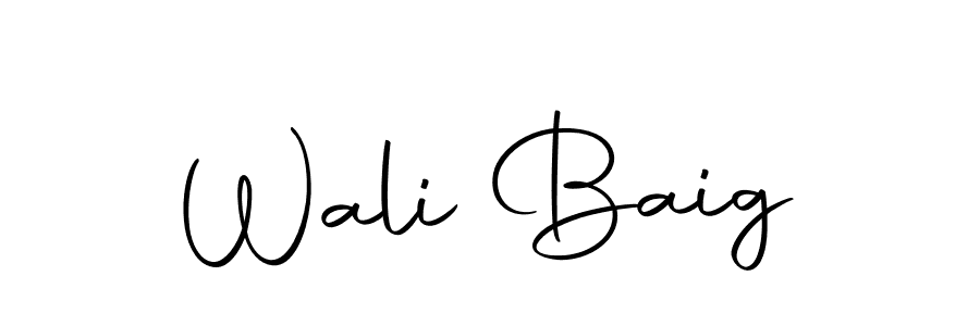 The best way (Autography-DOLnW) to make a short signature is to pick only two or three words in your name. The name Wali Baig include a total of six letters. For converting this name. Wali Baig signature style 10 images and pictures png