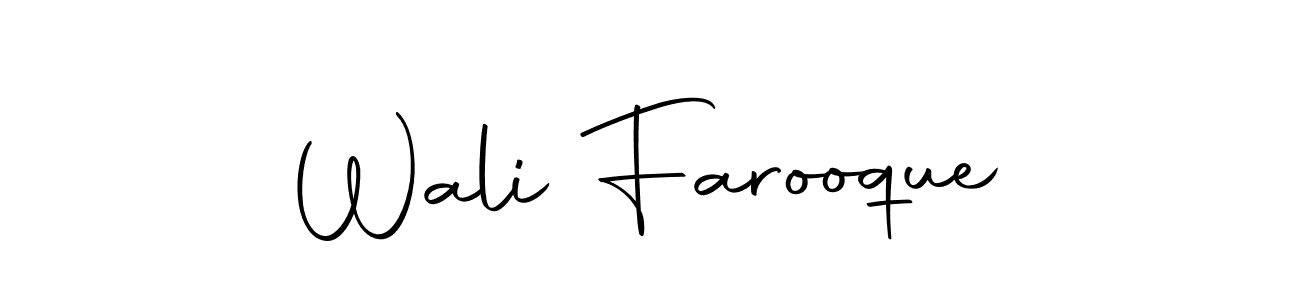 Design your own signature with our free online signature maker. With this signature software, you can create a handwritten (Autography-DOLnW) signature for name Wali Farooque. Wali Farooque signature style 10 images and pictures png