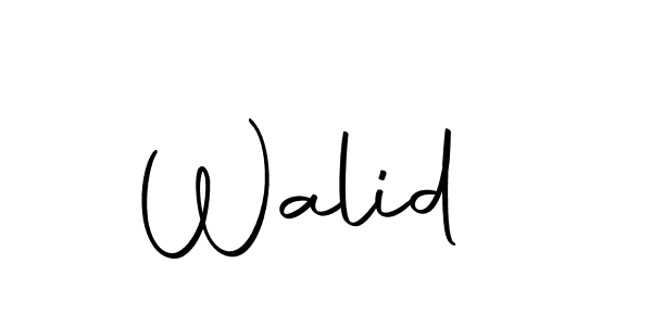 You should practise on your own different ways (Autography-DOLnW) to write your name (Walid ) in signature. don't let someone else do it for you. Walid  signature style 10 images and pictures png
