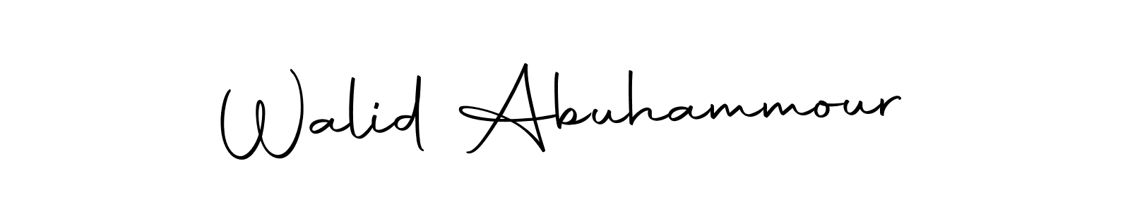 This is the best signature style for the Walid Abuhammour name. Also you like these signature font (Autography-DOLnW). Mix name signature. Walid Abuhammour signature style 10 images and pictures png