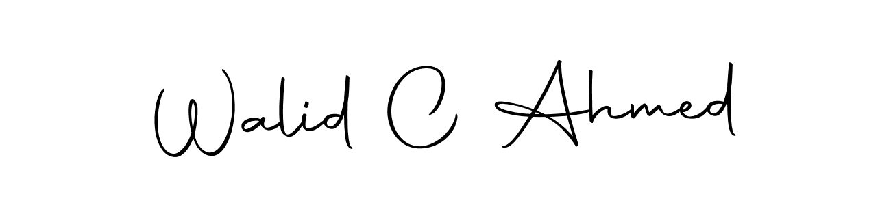 You should practise on your own different ways (Autography-DOLnW) to write your name (Walid C Ahmed) in signature. don't let someone else do it for you. Walid C Ahmed signature style 10 images and pictures png