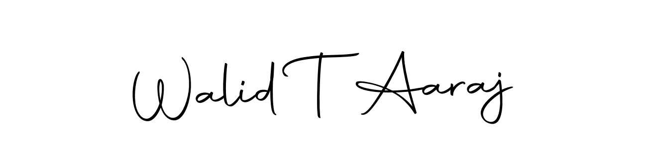 You can use this online signature creator to create a handwritten signature for the name Walid T Aaraj. This is the best online autograph maker. Walid T Aaraj signature style 10 images and pictures png