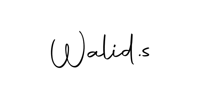 You should practise on your own different ways (Autography-DOLnW) to write your name (Walid.s) in signature. don't let someone else do it for you. Walid.s signature style 10 images and pictures png