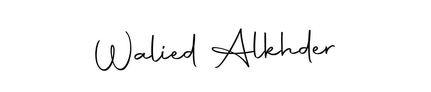 Similarly Autography-DOLnW is the best handwritten signature design. Signature creator online .You can use it as an online autograph creator for name Walied Alkhder. Walied Alkhder signature style 10 images and pictures png