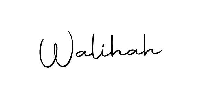 How to make Walihah signature? Autography-DOLnW is a professional autograph style. Create handwritten signature for Walihah name. Walihah signature style 10 images and pictures png