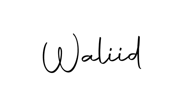 Design your own signature with our free online signature maker. With this signature software, you can create a handwritten (Autography-DOLnW) signature for name Waliid. Waliid signature style 10 images and pictures png