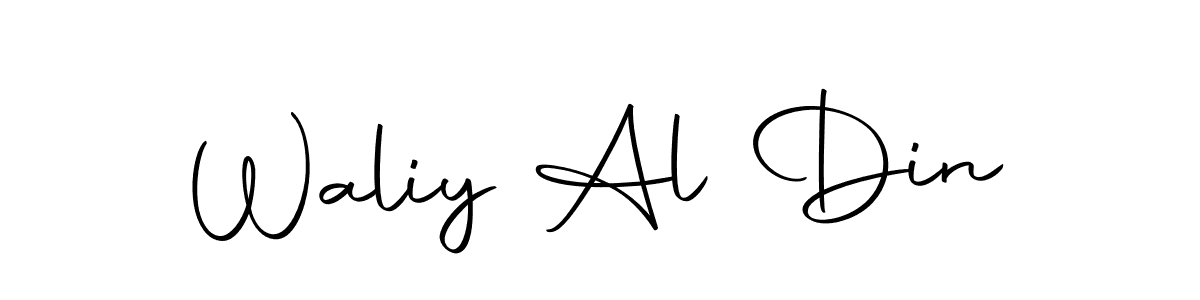 Make a beautiful signature design for name Waliy Al Din. Use this online signature maker to create a handwritten signature for free. Waliy Al Din signature style 10 images and pictures png