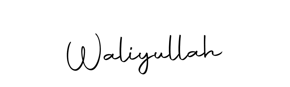 You should practise on your own different ways (Autography-DOLnW) to write your name (Waliyullah) in signature. don't let someone else do it for you. Waliyullah signature style 10 images and pictures png