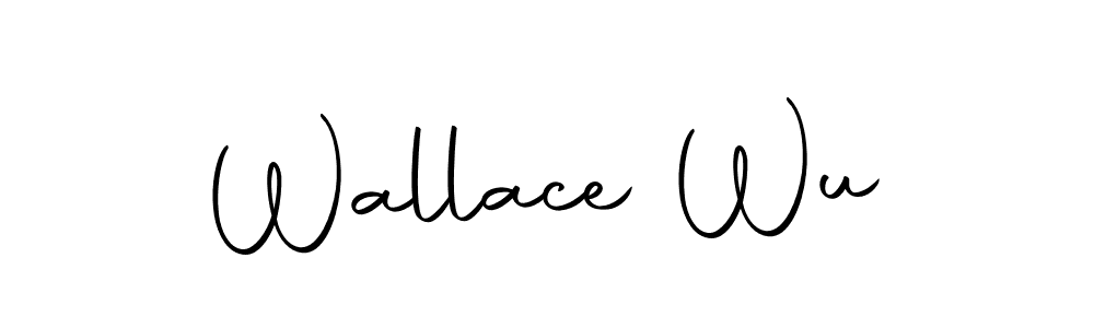 Make a beautiful signature design for name Wallace Wu. With this signature (Autography-DOLnW) style, you can create a handwritten signature for free. Wallace Wu signature style 10 images and pictures png