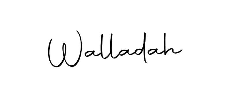 How to make Walladah name signature. Use Autography-DOLnW style for creating short signs online. This is the latest handwritten sign. Walladah signature style 10 images and pictures png