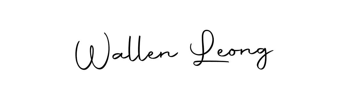 Autography-DOLnW is a professional signature style that is perfect for those who want to add a touch of class to their signature. It is also a great choice for those who want to make their signature more unique. Get Wallen Leong name to fancy signature for free. Wallen Leong signature style 10 images and pictures png