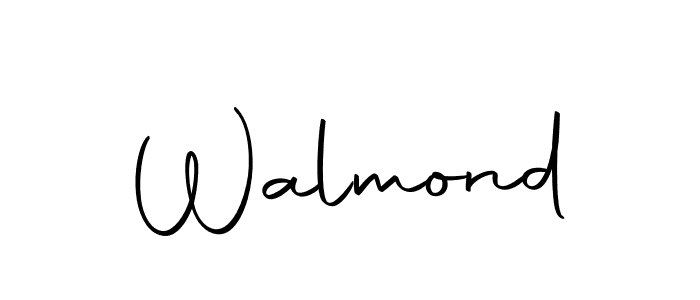 You should practise on your own different ways (Autography-DOLnW) to write your name (Walmond) in signature. don't let someone else do it for you. Walmond signature style 10 images and pictures png