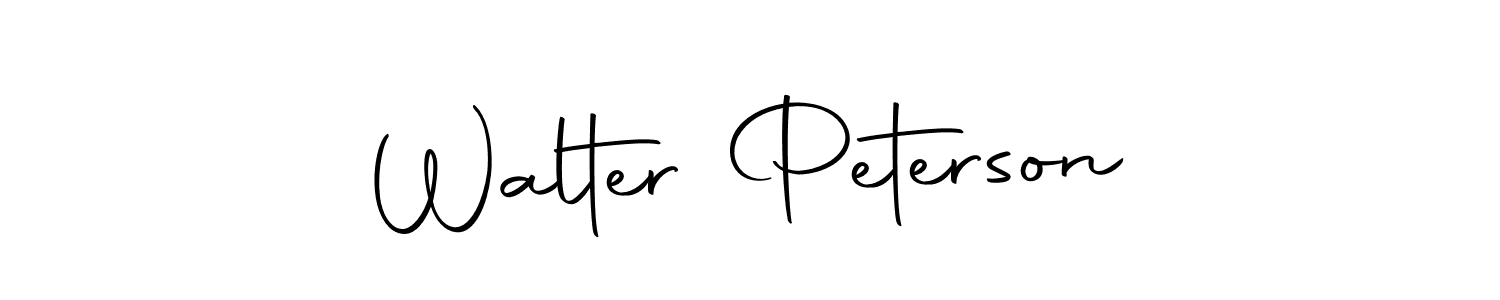 How to make Walter Peterson name signature. Use Autography-DOLnW style for creating short signs online. This is the latest handwritten sign. Walter Peterson signature style 10 images and pictures png