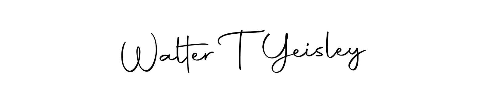 if you are searching for the best signature style for your name Walter T Yeisley. so please give up your signature search. here we have designed multiple signature styles  using Autography-DOLnW. Walter T Yeisley signature style 10 images and pictures png