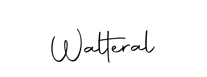 You should practise on your own different ways (Autography-DOLnW) to write your name (Walteral) in signature. don't let someone else do it for you. Walteral signature style 10 images and pictures png