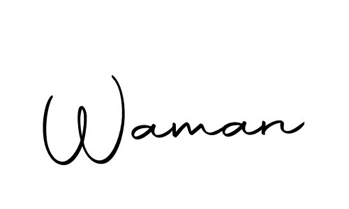if you are searching for the best signature style for your name Waman. so please give up your signature search. here we have designed multiple signature styles  using Autography-DOLnW. Waman signature style 10 images and pictures png