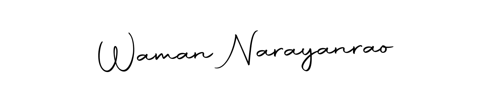 Make a beautiful signature design for name Waman Narayanrao. With this signature (Autography-DOLnW) style, you can create a handwritten signature for free. Waman Narayanrao signature style 10 images and pictures png