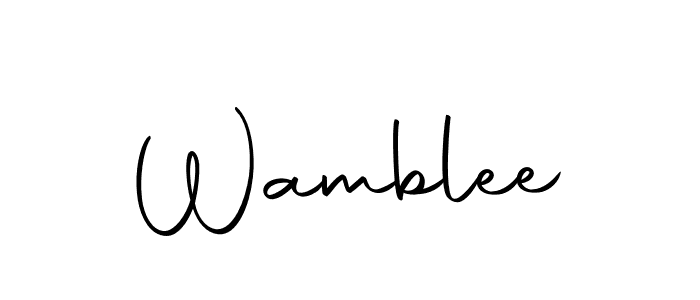 if you are searching for the best signature style for your name Wamblee. so please give up your signature search. here we have designed multiple signature styles  using Autography-DOLnW. Wamblee signature style 10 images and pictures png