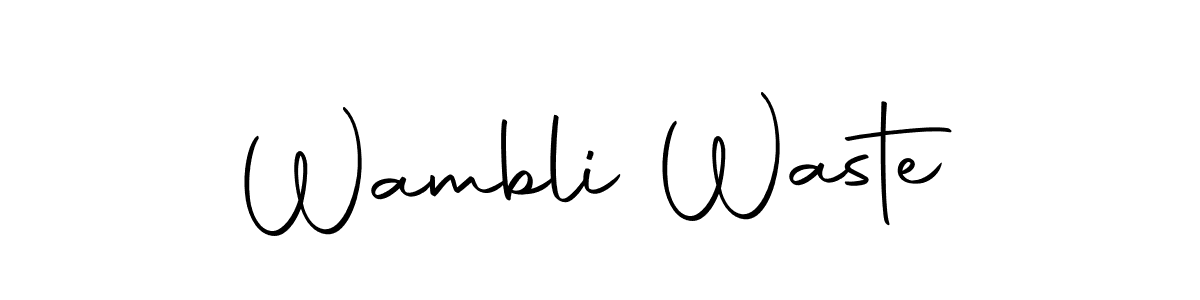 if you are searching for the best signature style for your name Wambli Waste. so please give up your signature search. here we have designed multiple signature styles  using Autography-DOLnW. Wambli Waste signature style 10 images and pictures png