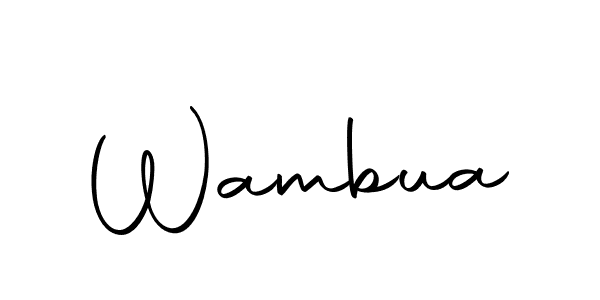 How to make Wambua signature? Autography-DOLnW is a professional autograph style. Create handwritten signature for Wambua name. Wambua signature style 10 images and pictures png