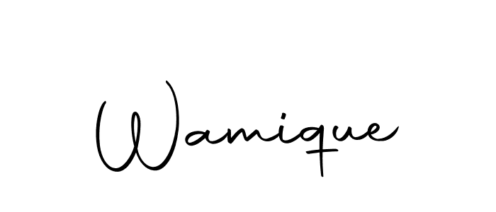 Make a beautiful signature design for name Wamique. Use this online signature maker to create a handwritten signature for free. Wamique signature style 10 images and pictures png