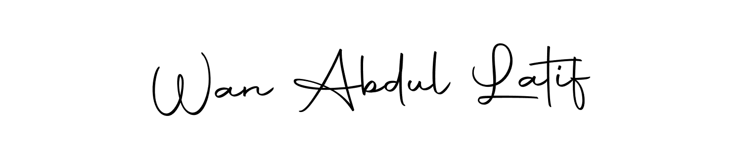 Design your own signature with our free online signature maker. With this signature software, you can create a handwritten (Autography-DOLnW) signature for name Wan Abdul Latif. Wan Abdul Latif signature style 10 images and pictures png