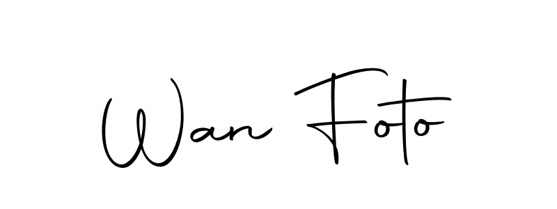 Design your own signature with our free online signature maker. With this signature software, you can create a handwritten (Autography-DOLnW) signature for name Wan Foto. Wan Foto signature style 10 images and pictures png