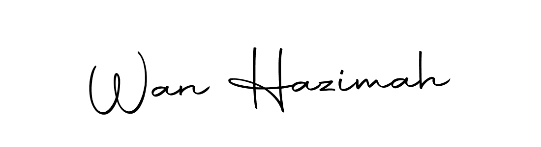 Similarly Autography-DOLnW is the best handwritten signature design. Signature creator online .You can use it as an online autograph creator for name Wan Hazimah. Wan Hazimah signature style 10 images and pictures png