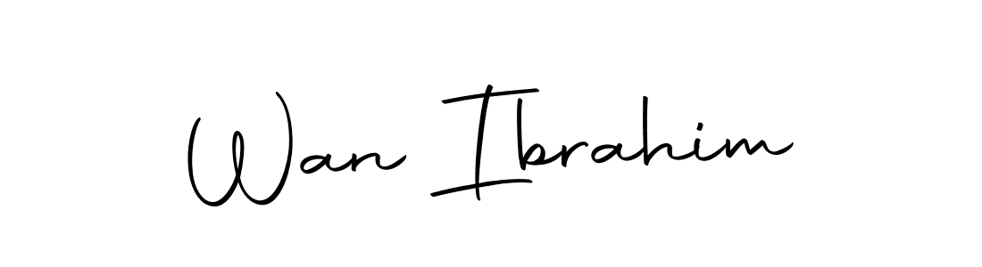 Also we have Wan Ibrahim name is the best signature style. Create professional handwritten signature collection using Autography-DOLnW autograph style. Wan Ibrahim signature style 10 images and pictures png