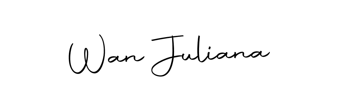 Autography-DOLnW is a professional signature style that is perfect for those who want to add a touch of class to their signature. It is also a great choice for those who want to make their signature more unique. Get Wan Juliana name to fancy signature for free. Wan Juliana signature style 10 images and pictures png