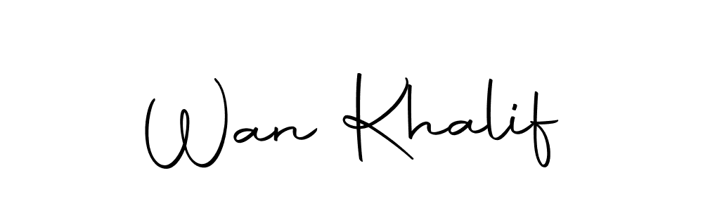Make a beautiful signature design for name Wan Khalif. Use this online signature maker to create a handwritten signature for free. Wan Khalif signature style 10 images and pictures png