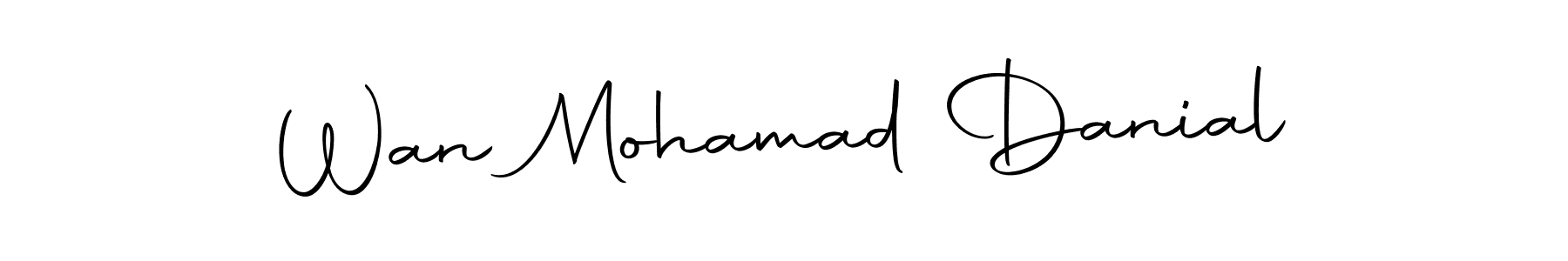 Make a beautiful signature design for name Wan Mohamad Danial. Use this online signature maker to create a handwritten signature for free. Wan Mohamad Danial signature style 10 images and pictures png